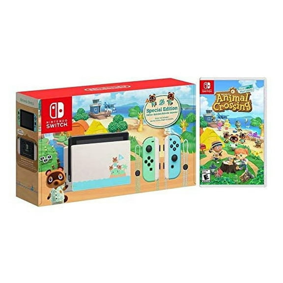Nintendo Switch Animal Crossing: New Horizons Edition Bundle with Animal Crossing Game