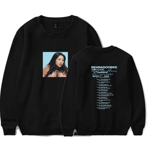 Beabadoobee Merch Hoodie This Is How Tomorrow Moves Tour Long Sleeve Hoodies Album Cover Tracklist For Fans Women Mens Pullover