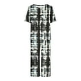 thumbnail image 7 of Moxiu Capri Pjs Sets for Women 2 Piece Pajama Sets Short Sleeve Round Neck Top with Capri Pants with Pockets Sleepwear Loungewear 2025 Multicolor,XXXL, 7 of 7