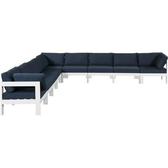 Meridian Furniture Nizuc Navy Outdoor Patio Modular Sectional