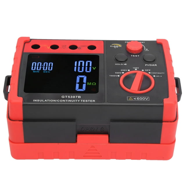 Testeur de Résistance, GT5307B Isolation Numérique, Compteur de Résistance Numérique Conçu pour la Perfection