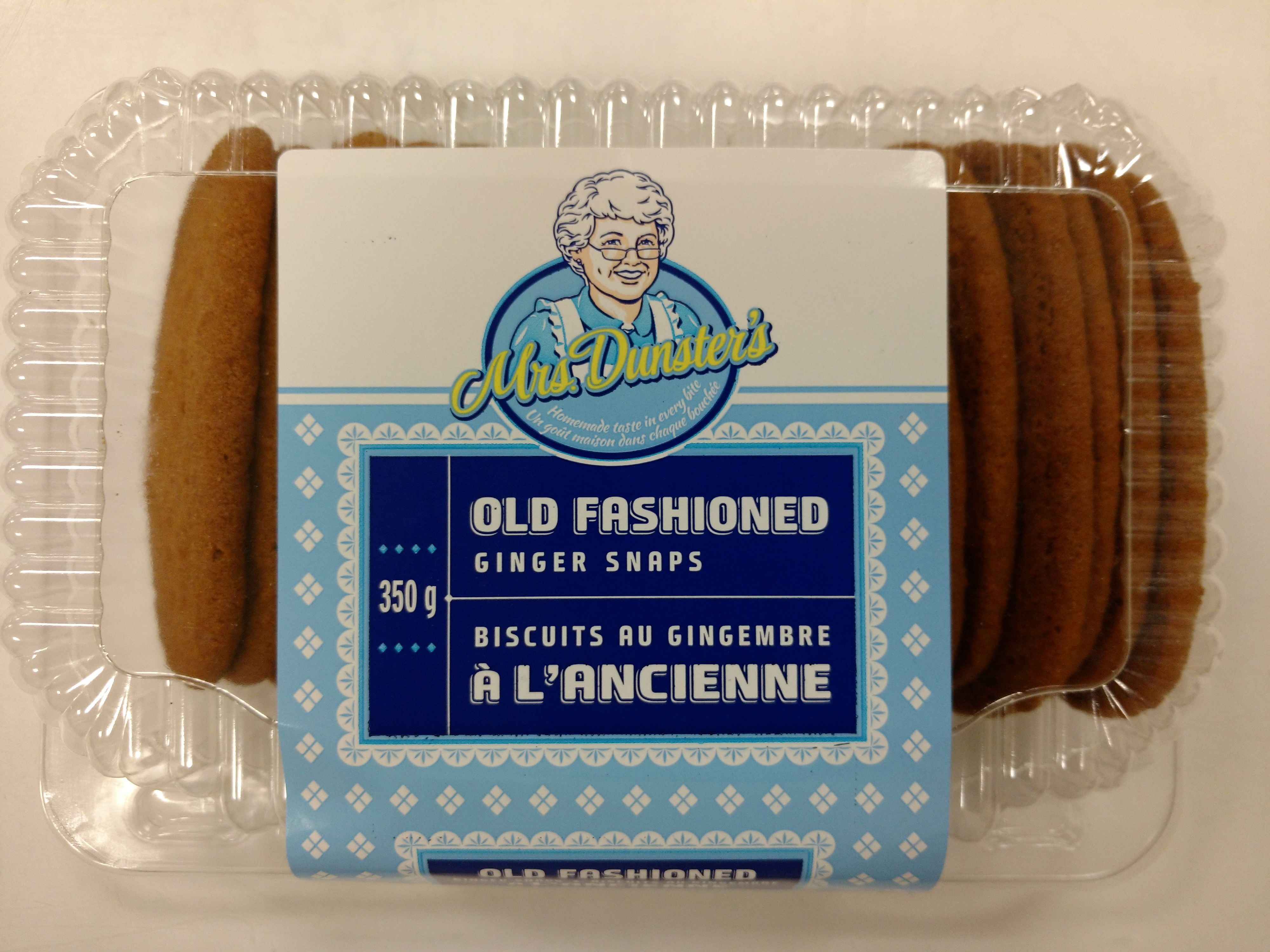 Mrs. Dunster's Old Fashioned Gingersnap Cookies, 12.3 Oz, 17 Count