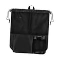 thumbnail image 2 of Mochila de malla con cordón, informal, para playa, de viaje Negro, 2 of 9