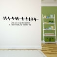 thumbnail image 3 of Children His eye is on the Sparrow Cute Quotes & Sayings Wall Decal Decoration Motivational Religious Quote Vinyl Sticker Decor Lasts Years and Easily Removable - Size: 40 In(W) x 12 In(H), 3 of 5