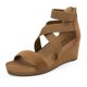 thumbnail image 1 of Sandalia DREAM PAIRS NINI-3 Cuña Tacón 6 cm Camel Talla 9, 1 of 5