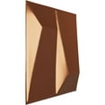 thumbnail image 2 of Ekena Millwork 11 7/8"W x 11 7/8"H Locke EnduraWall Decorative 3D Wall Panel, Bright Coat Copper (12-Pack for 11.76 Sq. Ft.), 2 of 6