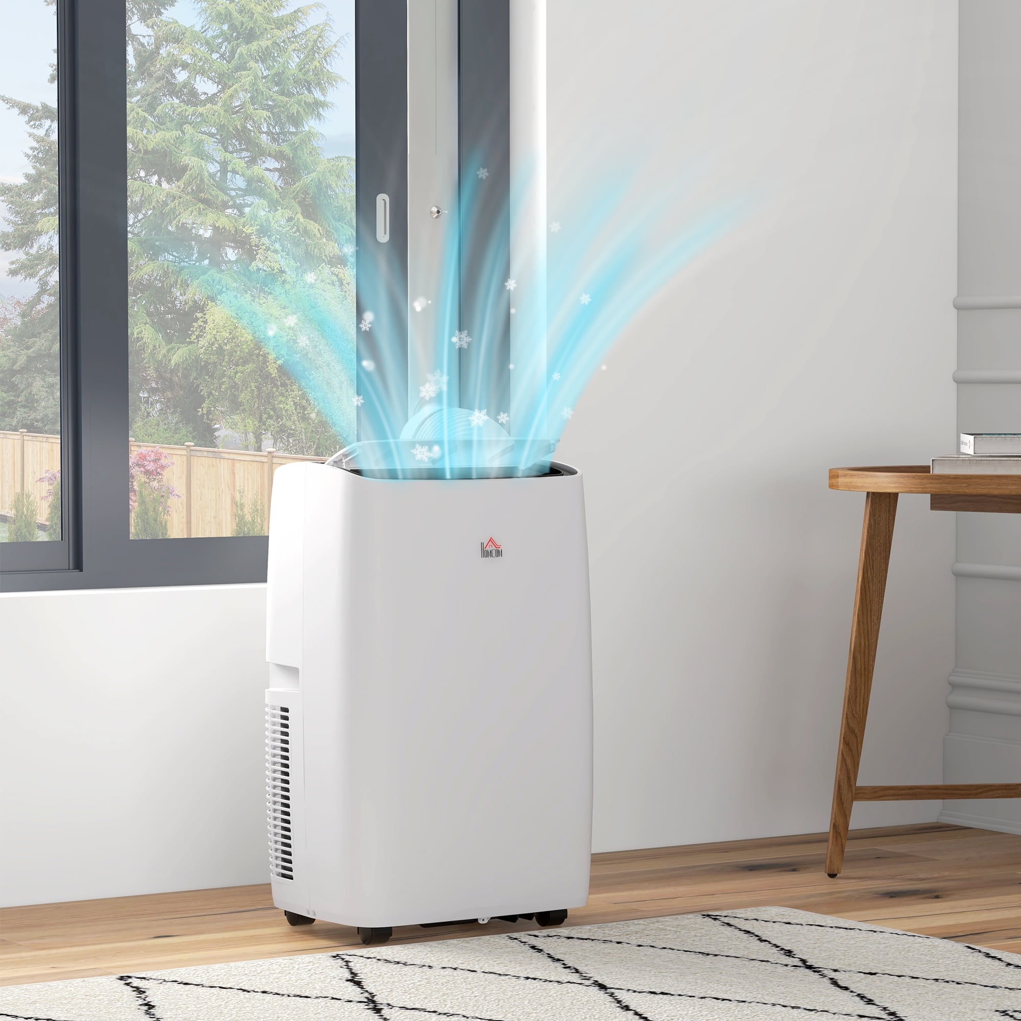 HOMCOM 12,000 BTU Portable Air Conditioner, White