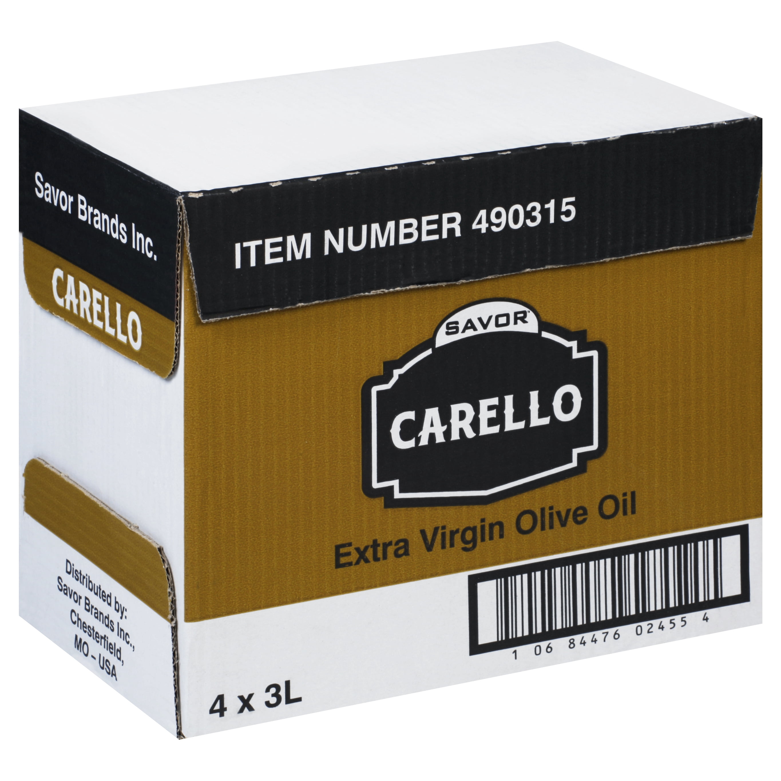 (Price/Case)Carello 490315 Extra Virgin Olive Oil 4-3 Liter