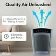 thumbnail image 3 of Hunter HP800 True HEPA Air Purifier, White, 3 of 8