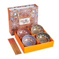 thumbnail image 1 of Bohemian Style Ceramic Rice Bowl Gift Assorted Dinnerware Bridesmaid Giftღ, 1 of 8