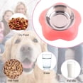 thumbnail image 4 of Cuenco para perros de acero inoxidable, comedero para mascotas para perros y gatos, cuenco de alimentación con desmontable, 4 of 5