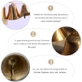 thumbnail image 6 of 2 Pcs Christmas Brass Bells Copper Bell DIY Wind Chimes Xmas Tree Hanging Bell Liberty Bells Christmas Hanging Bell, 6 of 6