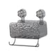 thumbnail image 5 of Organizador de ducha Soledad estante organizador de baño con ventosa gris, 5 of 10