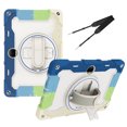 thumbnail image 1 of XYX 3in1 Rotating Stand Case for Honor Pad 9/Honor Tablet 9 HEY2-W09 12.1 inch with Hand/Shoulder Strap, Shockproof Rugged, Colorful Blue, 1 of 7