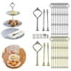 thumbnail image 1 of Juego de 10 accesorios para soportes de tartas, bandeja escalonada para soportes de tartas de 3 niveles, herrajes, 1 of 5