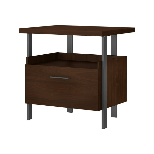 Bush Furniture Architect - Lateral filing cabinet - laminated wood composite - walnut