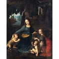 thumbnail image 2 of da Vinci, Leonardo 12x14 Gold Ornate Wood Framed with Double Matting Museum Art Print Titled - The Virgin of the Rocks, 2 of 4