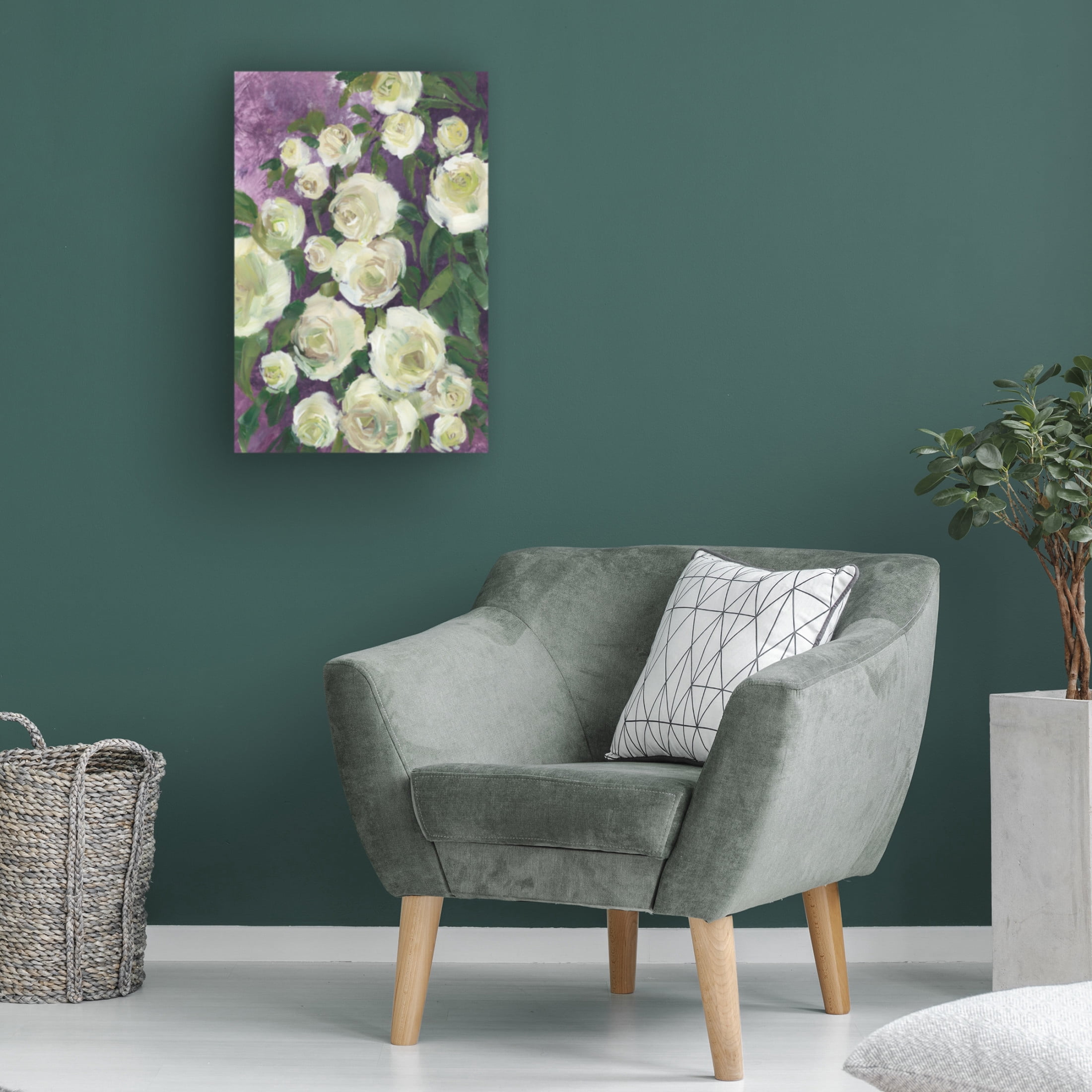 Trademark Fine Art Rosana Laiz Blursbyai Noray painterly roses Canvas Wall Art