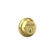 thumbnail image 1 of Deadbolt Schlage B60N505 con llave, 1 cara, latón brillante, 1 of 7