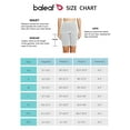 thumbnail image 5 of BALEAF Biker Shorts Women Yoga Gym Workout Spandex Athletic Running Volleyball Tummy Control Compression with Pockets 8" Light Grey M, 5 of 5