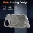 thumbnail image 3 of Magnetic for iPhone 14 Pro Case, Compatible with MagSafe, Transparent Wave Frame Design Case Soft Edge Cover Cute Clear Matte Shockproof Protective Phone Case, 3 of 6