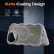 thumbnail image 3 of Funda magnética para iPhone 16 Pro Max, compatible con MagSafe, diseño de marco ondulado transparente 2025, funda protectora de borde suave, bonita, transparente, mate, a prueba de golpes, 3 of 6
