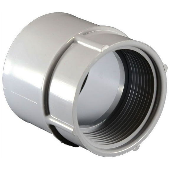 Cantex Conduit Fitting Adapter, 4 in, Threaded, PVC, PVC Coated 5140052
