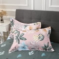 thumbnail image 2 of KIUINNO Flower Printed Duvet Cover Set Light Weight Microfiber Bedding set King Size, 2 of 8