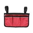 thumbnail image 1 of Bolsa Multifuncional Walker roja Organizadora de Almacenamiento para Silla de Ruedas y Scooter, 1 of 9
