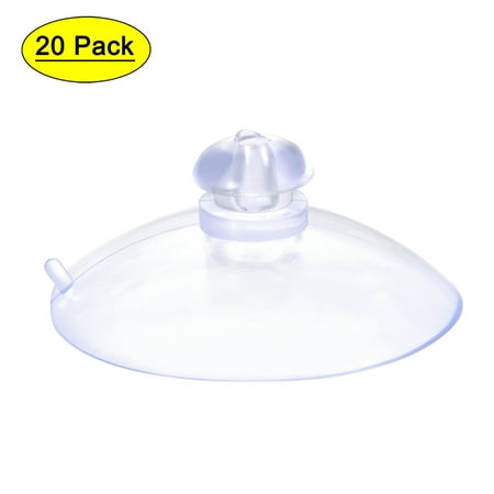 

Uxcell 32mm Dia. PVC Home Wall Hanger Suction Cup without Hooks 20 Pack