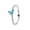 R041-B, variant on 925 Sterling Silver Sparkling Butterfly Ring Women Finger Ring For Party Jewelry