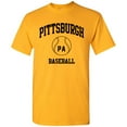 thumbnail image 4 of Pittsburgh Classic Baseball Arch Basic Cotton T-Shirt - 2X-Large - Gold, 4 of 6