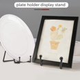thumbnail image 3 of 5 Pack Metal Display Stands Black Iron Easel For Plate Stand Plate Holder Display Stands For , Deco, 3 of 5