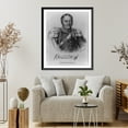 thumbnail image 4 of Historic Framed Print, [Augustin Brzezanski, b. 1789, head and shoulders portrait, facing slightly right, in general officer's uniform. Commander, lancers of Poznan], 17-7/8" x 21-7/8", 4 of 9