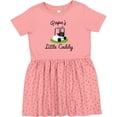 thumbnail image 3 of Inktastic Papa Little Golf Caddy Girls Toddler Dress, 3 of 5
