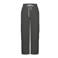 thumbnail image 5 of XAOFW Women Cargo Pants Casual Pocket Pants For Women Everyday Wear Breathable Relaxed Fit Work Trousers Soft Bottom M, 5 of 5