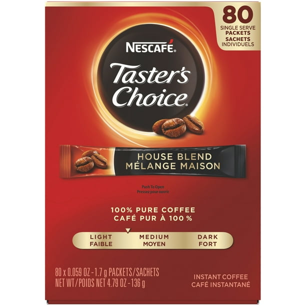 (6 Pack) Nescafe Tasters Choice House Blend Light Medium Roast Instant