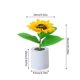 thumbnail image 3 of Lámpara de mesa LED de girasol con batería recargable, brillo ajustable, luz decorativa inalámbrica para dormitorio, sala de estar, regalo, ocasión romántica, 3 of 5