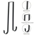 thumbnail image 3 of 12 Inches Double Side Wreath Hanger Over The Door - Large Wreath Metal Hook for Christmas Wreath Front Door Hanger - Holds 2 Wreaths with This 2 Sided Hanger, 3 of 4