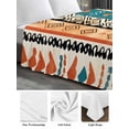 thumbnail image 6 of Boho Retro Twim Size Flat Sheet, Wrinkleproof & Fadeproof Cooling Flat Bed Sheet Only, Bohemian Ethnic Patterns Southwest Stripe Breathable Soft Bedding Top Sheets 66 x 96 Inches, 6 of 8
