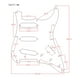 thumbnail image 4 of Golpeador de guitarra de 11 agujeros con placa de protección de metal impresa en 3D para EE. UU. y México. Perla Negra, 4 of 4
