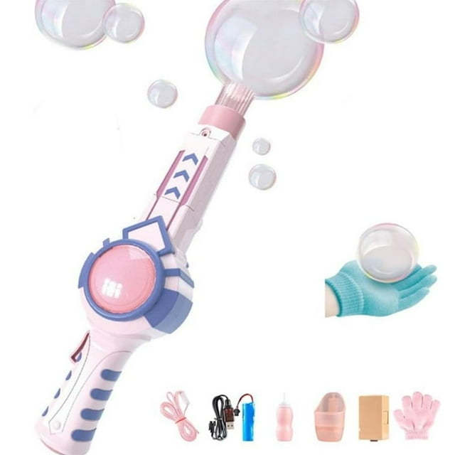 Baguette de Brouillard à Bulles Élastique, Fumée Magique, Machine à Bulles Colorées Baguette de Brouillard à Bulles Élastique, Machines Magiques Interactives de Brouillard et de Bulles pour Fête, Design Adorable et Portable, avec Effet de Fumée