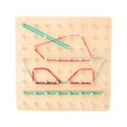 thumbnail image 1 of Gráfico creativo de madera Geoboard Peg Board Montessori preescolar juguetes educativos para niños chico Sincero Hogar, 1 of 5
