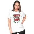 thumbnail image 4 of Christmas Santa is the Boss Beard Womens Slim Fit Graphic Tee Brisco Brands S, 4 of 5