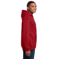 thumbnail image 5 of Gildan Pocket Sweatshirt, Men's DryBlend Long Sleeve Hooded Sweater, Classic Fleece Hoodie, Red, M, 5 of 6
