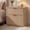 oak 1, variant on Fluted Nightstand Set of 2 with Charging Station, 23'' Mid Century Nightstand with 2 Drawers, Modern End Table for Bedroom Living Room, Curved Profile, Walnut