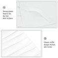 thumbnail image 4 of PiccoCasa Brushed Microfiber Bed Skirt, Elastic Dust Ruffle, Twin Snow White, 4 of 8