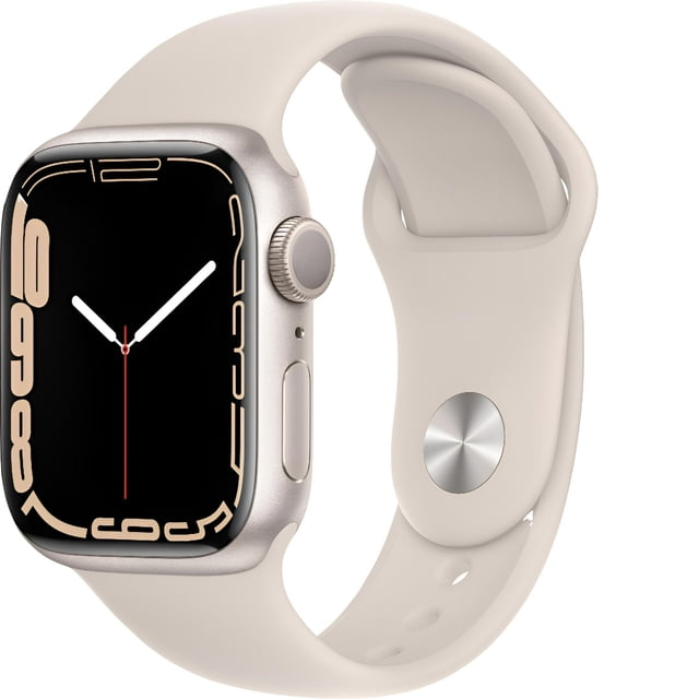 Apple Watch Serie 7 reacondicionado (GPS, 45 Mm) - Aluminio Starlight - Correa Deportiva Starlight (Reacondicionada)