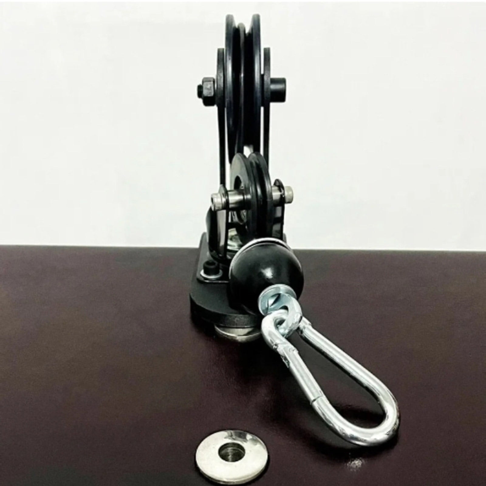 BIBABLYKE Forearm Strength Trainer for Desk Adjustable Resistance Arm Exerciser with Steel Cable Rope Forearm Wrist Roller Trainer