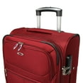 thumbnail image 3 of CalBags Kemyer Softside Lightweight 3-Piece Expandable Spinner Luggage Set - Burgundy, 3 of 9